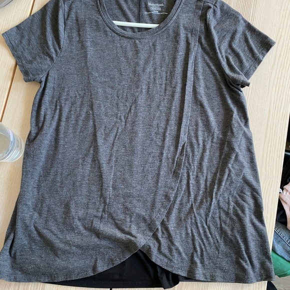 Pullover Open Front Nursing Tee - Picture 8 of 9